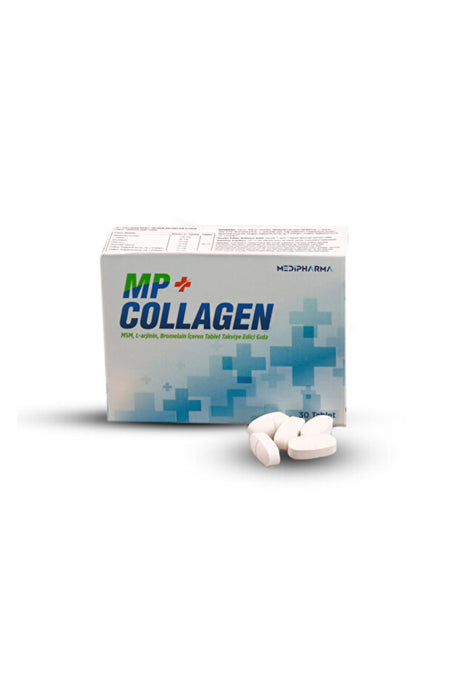 Tabletas de colágeno MP+ con L-arginina, bromelina, vitamina C - 30 tabletas