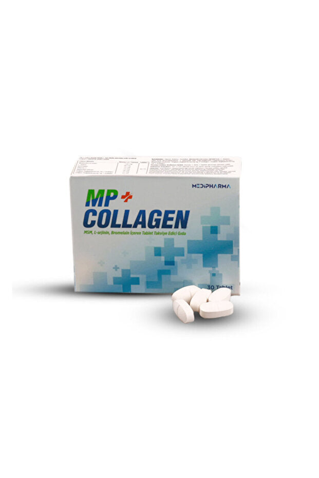 Compresse di Collagene MP+ con L-Arginina, Bromelina, Vitamina C - 30 Compresse