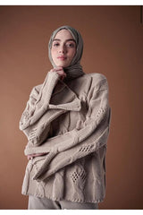Misto Cotton Crinkle Shawl - Antique Beige