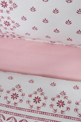 Della Powder Double 100% Cotton Pique Bedding Set