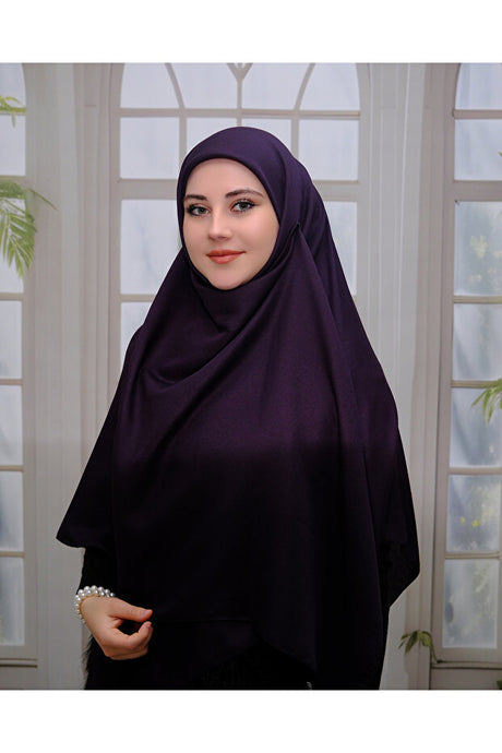Plain Cotton Hijab Plum