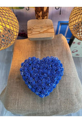 Romantic Gift Box Set with Blue Roses, Angel Necklace & Snow Globe
