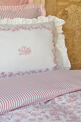 Versay Double Percale Duvet Cover Set - Pink, 100% Cotton