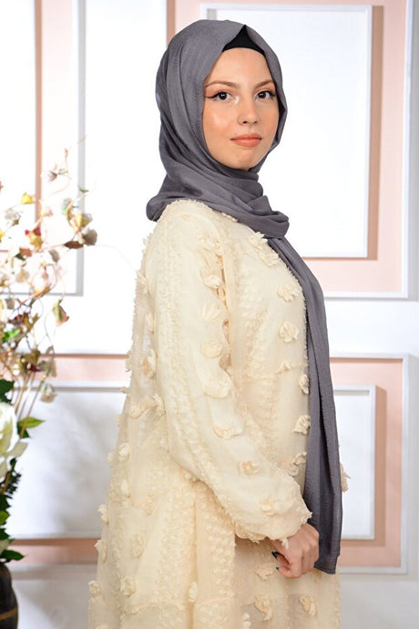 Shiny Striped Chiffon Shawl for Daily & Evening