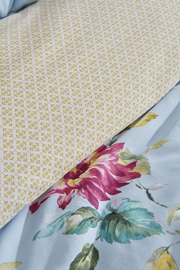 Jolie Single Duvet Cover Set - 100% Cotton Floral Design
