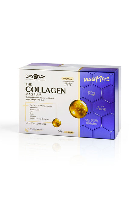 The Collagen Mag Plus - Type 1/2/3, 30 Sachets, Strawberry-Watermelon