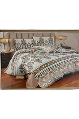 100% Cotton Double Duvet Cover Set - Piped Design