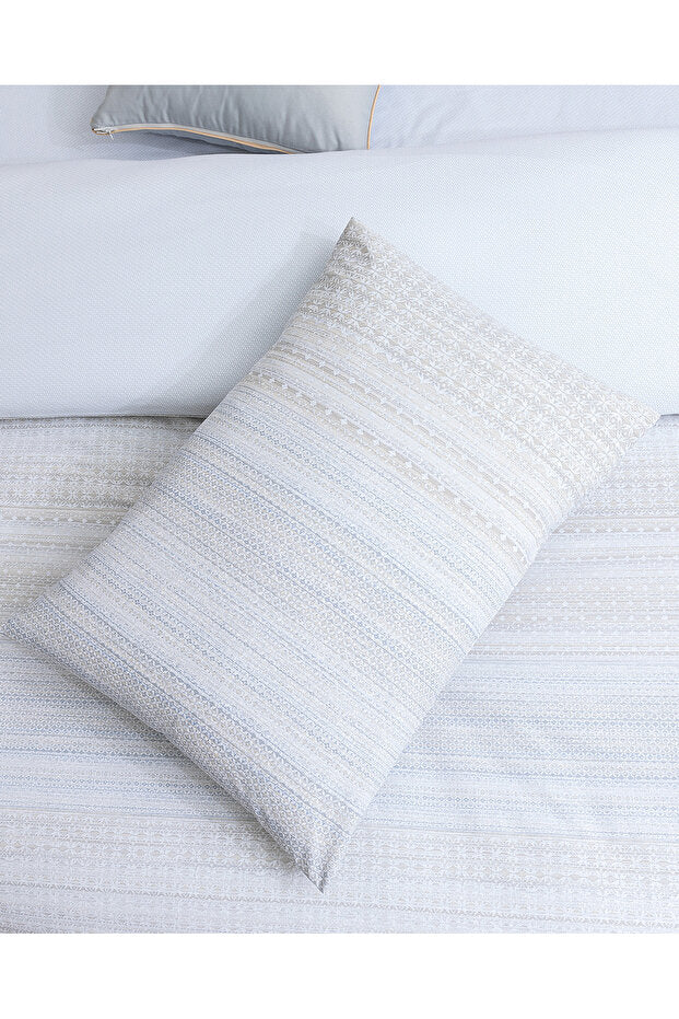 Niort Double Size 100% Cotton Ranforce Duvet Cover Set - Beige