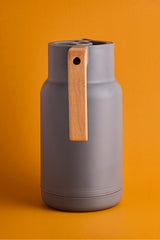 Nordic Glass Vacuum Thermos with Bamboo Handle - 1000ml