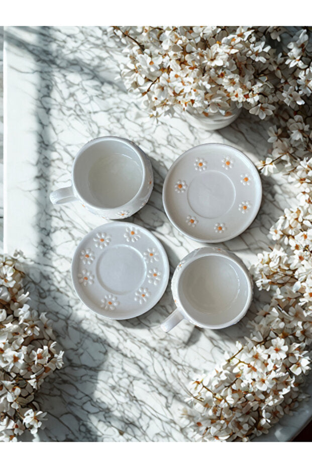 Ensemble de Tasses et Mug en Céramique Fait Main Premium Rgs Homelife - 2 Pièces