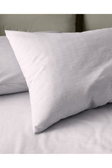 Odette Double 100% Cotton Ranforce Duvet Cover Set - Grey