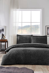 Noir Double Duvet Cover Set - 100% Cotton, 200x220 cm