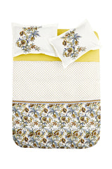 Indra 100% Cotton Single Duvet Cover Set - Floral
