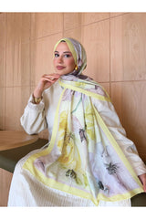 Patterned Bamboo Crinkle Shawl - Lightweight & Trendy