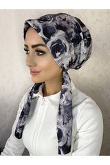 Patterned Tie-Back Headscarf - Soft & Stylish ()