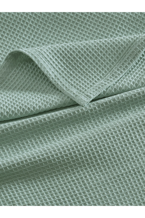 Double Waffle Bedspread - 100% Organic Cotton, 200x230cm