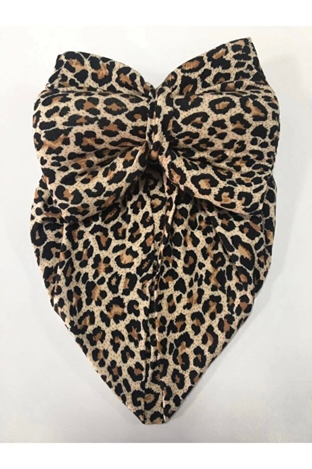 Leopard Print Baby Bonnet - Soft Cotton Headwear for Infants