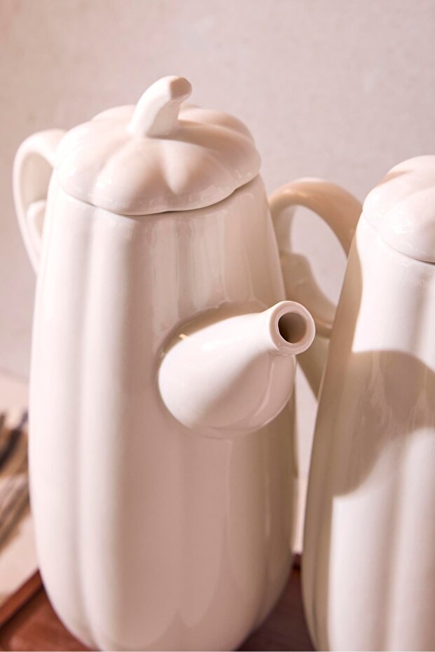 Pumpkin Porcelain Oil & Vinegar Dispenser Set - 2 x 600ml