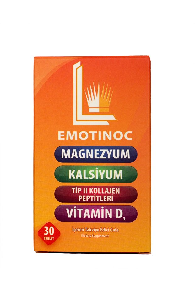 Kollagen, D3, Calcium, Magnesium, Bor Supplement - 30 Tabletter