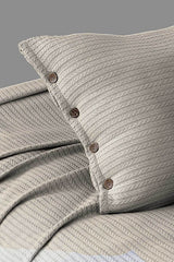Single Knitted Pique Bedspread Set - 160x230 cm, 100% Cotton