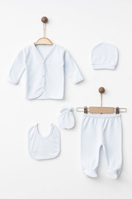 Newborn Baby 5-Piece Hospital Exit Set - Soft Cotton 0-3 Months