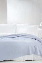Anders Double Bamboo Cotton Pike - Soft & Breathable Light Blue