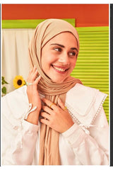 Viscose Blend Soft Shawl - Mink Color