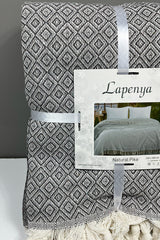 Natural Pike Bedspread - King Size 240x260cm, 85% Cotton