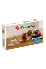 Professional Pasabahce Turkish Ethnic Tea Glass Set - 12 Piece
