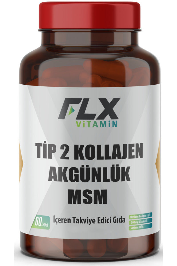 Collagen Type II, MSM, Hyaluronic Acid, Boswellia Serrata - 60 Tablets