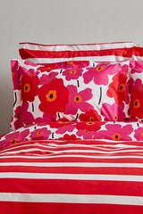 Ernie Doppel-Bettbezug-Set – 100 % Baumwolle, rosa Blumenmuster