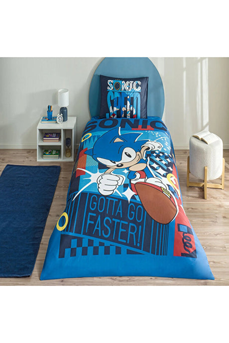 Sonic Classic Licensed Duvet Cover Set - 160x220 cm
