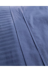 Adrien Double Striped Navy Blue Duvet Cover Set