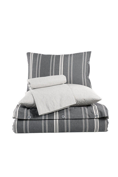 Double Striped Duvet Cover Set - 6 Pieces, Cotton Blend