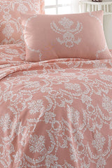 Single Pique Bedding Set - 2-Piece Pure Powder Pink