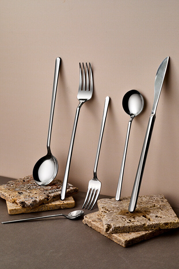 36-Piece Stainless Steel Cutlery Set for 6 People