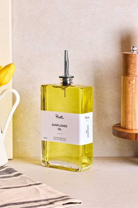 500ml Glass Oil Dispenser with Silver Pourer