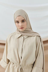 Aminenesil Beige Jersey Shawl - Soft & Versatile