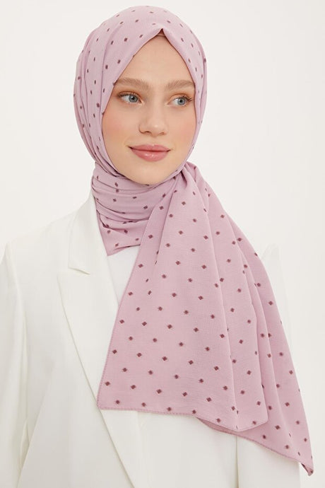 Polka Dot Viscose Polyester Shawl - Breathable