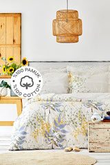 Clarinda Hardal 100% Cotton Double Fitted Sheet Duvet Set