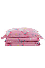 Unicorn 100% Cotton Single Duvet Cover Set - Magical Design