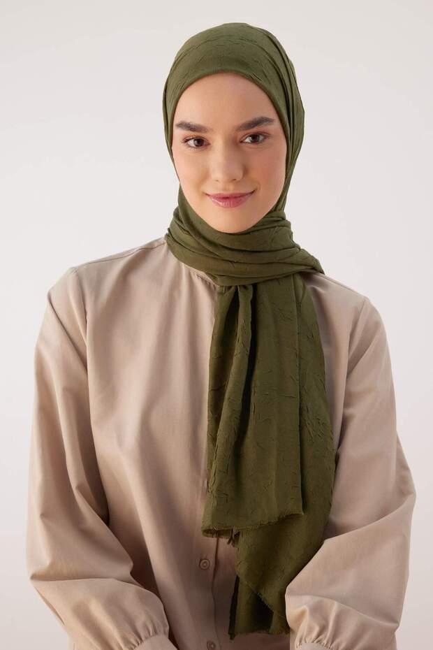 Women's Crushed Shawl - Basic & Trendy Everyday Style