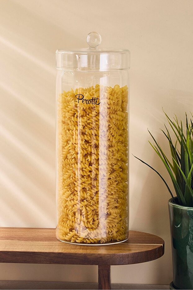 1600ml Borosilicate Glass Jar for Pasta & Dry Foods
