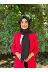 Women's Black Plain Cotton Shawl