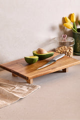 Acacia Footed Rectangular Cutting Board - 33x22 cm