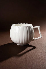 Pure Ivory Porcelain Mug Set - 230ml Capacity, Set of 4