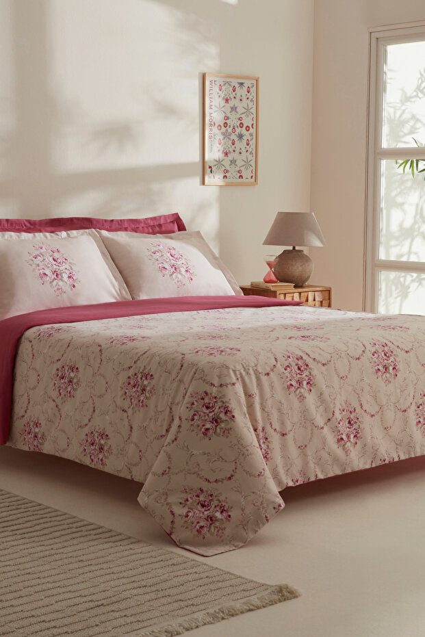 Mayron Double Crepe Floral Duvet Cover Set