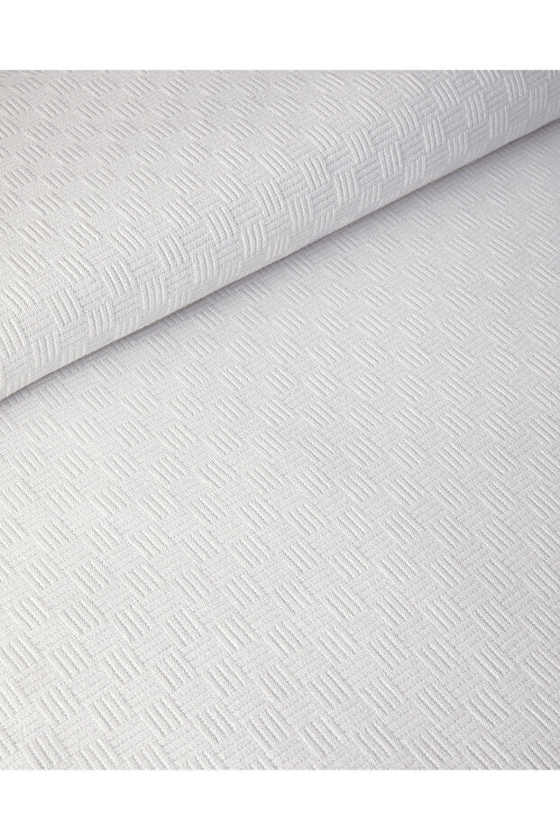 Plain Cotton Pique Bedspread - Single, 150x220 cm
