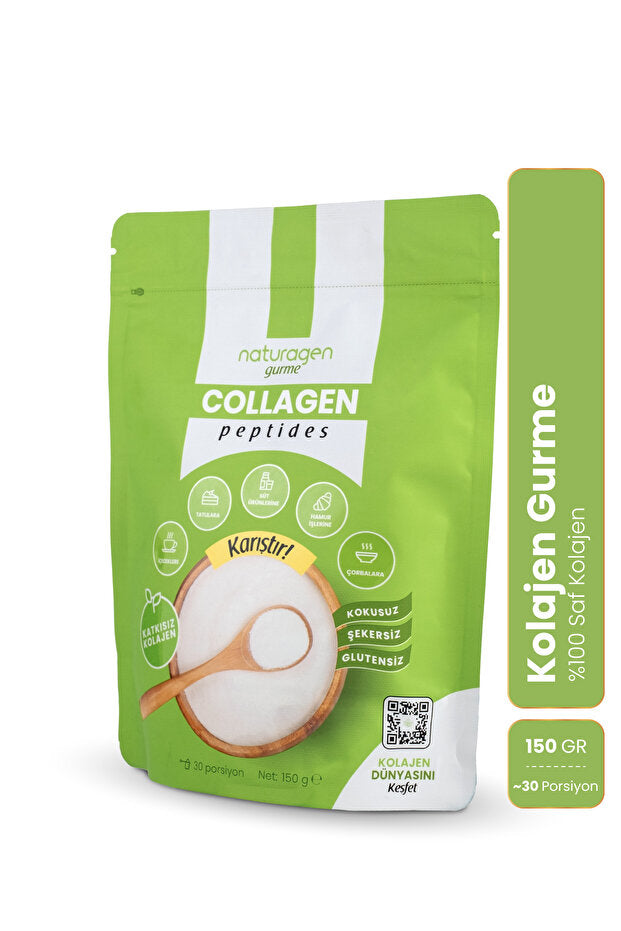 Gurme Collagen Peptides Powder - 150g, 100% Pure