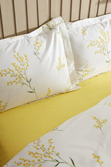 Loretta Double Duvet Cover Set - 100% Cotton, Mimosa Print